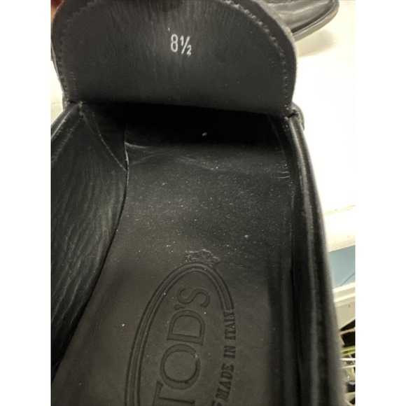 TODS Italy Men\'s Penny Loafer Size 8.5‎ Black Leather Driving Dress Shoe main image 5